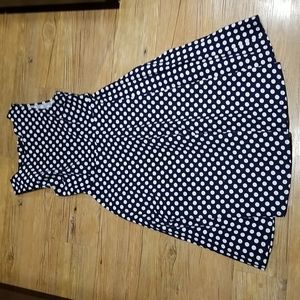 Miusol navy white dot sleeveless dress like new sz M